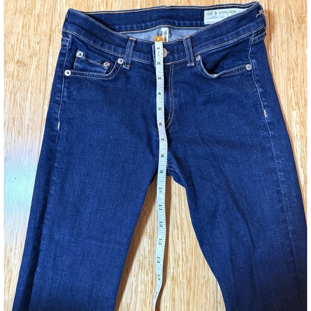 rag & bone Dark Indigo Flare Jeans - Picture 4 of 8
